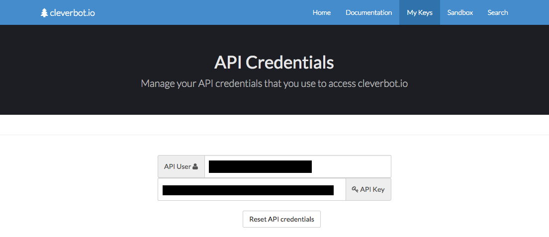 cleverbot.io screenshot